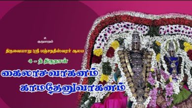 Photo of Thiruvaiyaru Sri Ayyarappar Temple Chitirai Thiruvizha Day 4 – Kailasa Vahanam | Thiruvaiyaru