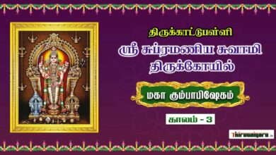 Photo of 🔴 Live – Thirukkattuppalli Sri Subramaniya Swamy Temple Kumbabishekam – Kaalam 3 | Thiruvaiyaru