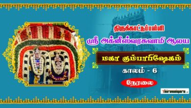Photo of 🔴 Live – Thirukattupalli Sri Agneeswarar Temple Maha Kumbabhishegam | Kaalam 6 | Thiruvaiyaru