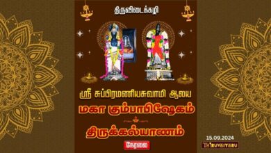 Photo of 🔴 Live – Thiruvidaikazhi Sri Murugan Temple Thirukalyanam திருவிடைக்கழி ஸ்ரீ முருகன் திருக்கல்யாணம்