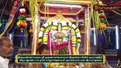 Photo of திருவண்ணாமலை ஸ்ரீ அருணாசலேசுவரர் திருக்கோயிலில் நவராத்திரி விழா இரண்டாம் நாள் ராஜராஜேஸ்வரி அலங்காரம்