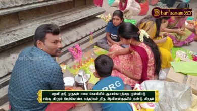 Photo of பழனி ஸ்ரீ முருகன் மலை கோவில் சூரசம்காரத்தை முன்னிட்டு சஷ்டி விரதம் மேற்கொண்ட பக்தர்கள் தண்டு விரதம்