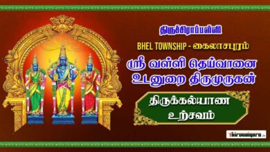 Photo of 🔴 Trichy BHEL Township Sri Murugan Thirukkalyanam 2024 | திருச்சி ஸ்ரீ முருகன் திருக்கல்யாணம் 2024