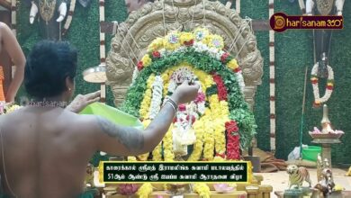 Photo of காரைக்கால் ஸ்ரீமத் இராமலிங்க சுவாமி | படி பூஜை | 108 சங்கு அபிஷேகம் | Sri Ayyappa Swamy