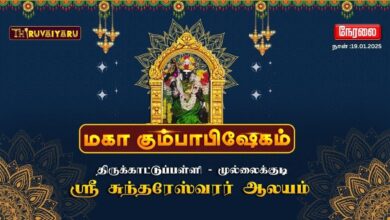 Photo of 🔴Live – திருக்காட்டுப்பள்ளி – முல்லைக்குடி ஸ்ரீ சுந்தரேஸ்வரர் ஆலய மகா கும்பாபிஷேகம்