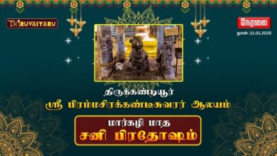 Photo of 🔴Live – திருக்கண்டியூர் ஸ்ரீ பிரம்மசிரக்கண்டீசுவரர் ஆலய மார்கழி மாத சனி பிரதோஷம் | Sani Pradosham