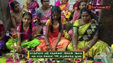 Photo of காஞ்சிபுரம் ஸ்ரீ சந்தவெளிஅம்மன் ஆலய தைமாத 108 திருவிளக்குபூஜை | Thiruvilakku Poojai | Thiruvaiyaru