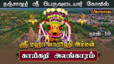 Photo of தஞ்சாவூர் ஸ்ரீ பெருவுடையார் கோவில் ஸ்ரீ மஹா வாராஹி அம்மன் ஆஷாட நவராத்திரி விழா நாள் – 10 | Day – 10