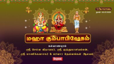 Photo of 🔴 Live – கல்யாணபுரம் ஸ்ரீ முத்துகாளியம்மன் ஆலய மஹா கும்பாபிஷேகம் | Thiruvaiyaru