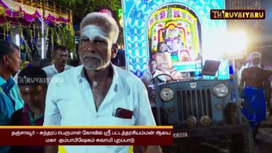 Photo of தஞ்சாவூர் – சுந்தரப்பெருமாள்கோவில் ஸ்ரீ பட்டத்தரசியம்மன் ஆலய மகா கும்பாபிஷேகம் சுவாமி புறப்பாடு