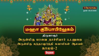 Photo of 🔴 Live – திருவாரூர் ஸ்ரீ சுந்தரமூர்த்தி சுவாமிகள் ஆலய மஹா கும்பாபிஷேகம் காலம்-2 | Kaalam-2