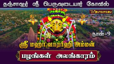 Photo of தஞ்சாவூர் ஸ்ரீ பெருவுடையார் கோவில் ஸ்ரீ மஹா வாராஹி அம்மன் ஆஷாட நவராத்திரி விழா நாள் – 9 | Day – 9