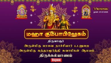 Photo of 🔴 LIVE: திருவாரூர் ஸ்ரீ சுந்தரமூர்த்தி சுவாமிகள் ஆலய மஹா கும்பாபிஷேகம் திருகல்யாணம் 2025