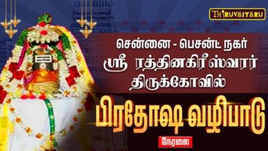 Photo of 🔴 Live : சென்னை – பெசன்ட் நகர் ஸ்ரீ ரத்தினகிரீஸ்வரர் ஆலய பிரதோஷம் | Pradosham 2025 | Thiruvaiyaru