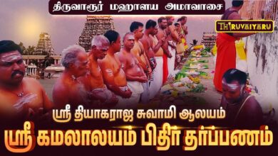 Photo of திருவாரூர் மஹாளய அமாவாசை | ஸ்ரீ தியாகராஜசுவாமி ஆலயம் | ஸ்ரீ கமலாலயம் பிதிர் தர்ப்பணம் | Thiruvaiyaru