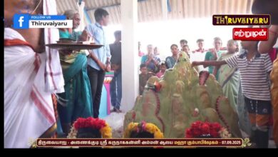 Photo of 🔴Live : திருவையாறு-அணைக்குடி ஸ்ரீ கருநாககன்னி அம்மன் ஆலய மஹா கும்பாபிஷேகம் | Maha Kumbabishekam
