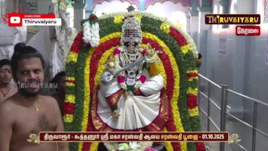Photo of 🔴Live : திருவாரூர் – கூத்தனூர் ஸ்ரீ மகா சரஸ்வதி ஆலய சரஸ்வதி பூஜை | Saraswathi Pooja | Thiruvaiyaru