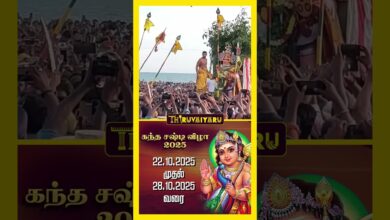 Photo of 🌺 திருச்செந்தூர் கந்த சஷ்டி விழா | Thiruchendur Kandha Sashti Vizha 2025 | Lord Murugan Darisanam 🙏✨