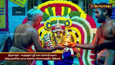 Photo of திருவாரூர் – கூத்தனூர் ஸ்ரீ மகா சரஸ்வதி ஆலய விஜயதசமி சிறப்பு அன்னபட்சிவாகன வீதியுலா | Thiruvaiyaru