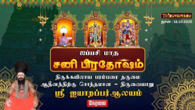 Photo of 🔴Live : திருவையாறு ஸ்ரீ ஐயாறப்பர் ஆலய ஐப்பசி மாத சனி பிரதோஷம் | Sani Pradosham | Thiruvaiyaru