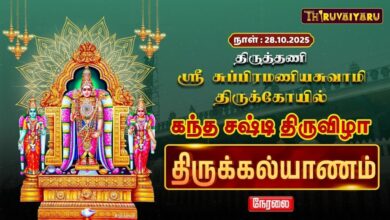 Photo of 🔴LIVE : திருத்தணி ஸ்ரீ சுப்பிரமணியசுவாமி ஆலய கந்த சஷ்டி திருவிழா திருக்கல்யாணம் | Thirukalyanam