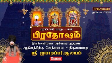 Photo of 🔴LIVE : திருவையாறு ஸ்ரீ ஐயாறப்பர் ஆலய புரட்டாசி மாத சனி மகா பிரதோஷம் | Sani Maha Pradosham