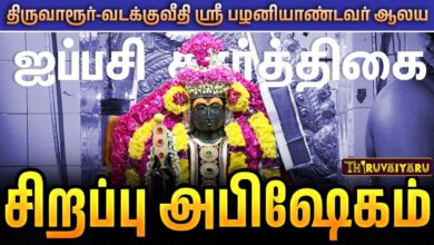 Photo of திருவாரூர் – வடக்குவீதி ஸ்ரீ பழனியாண்டவர் ஆலய ஐப்பசி கார்த்திகை சிறப்பு அபிஷேகம் | Sirappu Abishekam
