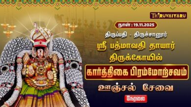 Photo of 🔴Live : திருப்பதி – திருச்சானூர் ஸ்ரீ பத்மாவதி தாயார் ஆலய கார்த்திகை பிரம்மோற்சவம் உஞ்சல் சேவை