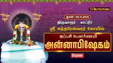 Photo of 🔴Live : திருவாரூர் – காட்டூர் ஸ்ரீ சுந்தரேஸ்வரர் ஆலய ஐப்பசி பௌர்ணமி அன்னாபிஷேகம் | Annabhishekam