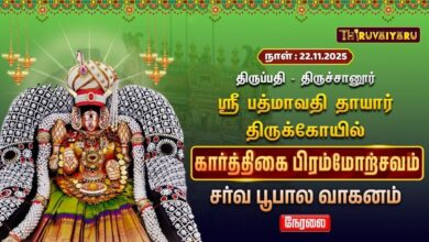 Photo of 🔴Live : திருப்பதி – திருச்சானூர் ஸ்ரீ பத்மாவதிதாயார் ஆலய கார்த்திகை பிரம்மோற்சவம் சர்வ பூபால வாகனம்