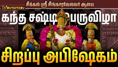 Photo of சிக்கல் ஸ்ரீ சிங்காரவேலவர் ஆலய கந்த சஷ்டி பெருவிழா சிறப்பு அபிஷேகம் | Sikkal Sirappu Abishekam
