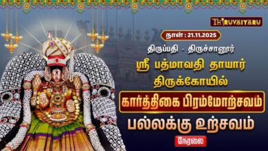 Photo of 🔴Live : திருப்பதி – திருச்சானூர் ஸ்ரீ பத்மாவதிதாயார் ஆலய கார்த்திகை பிரம்மோற்சவம் பல்லக்கு உற்சவம்