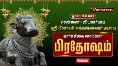 Photo of 🔴Live : சென்னை-வியாசர்பாடி ஸ்ரீ மீனாட்சி சுந்தரேஸ்வரர் ஆலய கார்த்திகை சோமவார பிரதோஷம் | Pradosham