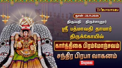 Photo of ЁЯФ┤Live : родро┐ро░рпБрокрпНрокродро┐ – родро┐ро░рпБроЪрпНроЪро╛ройрпВро░рпН ро╕рпНро░рпА рокродрпНрооро╛ро╡родро┐родро╛ропро╛ро░рпН роЖро▓роп роХро╛ро░рпНродрпНродро┐роХрпИ рокро┐ро░роорпНроорпЛро▒рпНроЪро╡роорпН роЪроирпНродро┐ро░ рокро┐ро░рокро╛ ро╡ро╛роХрой