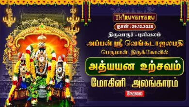 Photo of 🔴Live : திருவாரூர் – புலிவலம் அப்பன் ஸ்ரீ வெங்கடாசலபதி பெருமாள் ஆலய அத்யயன உற்சவம் மோகினி அலங்காரம்