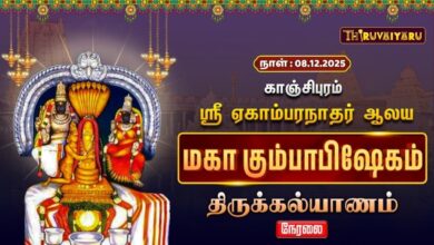 Photo of 🔴Live : காஞ்சிபுரம் ஸ்ரீ ஏகாம்பரநாதர் ஆலய மகா கும்பாபிஷேகம் திருக்கல்யாணம்  | Thirukkalyanam