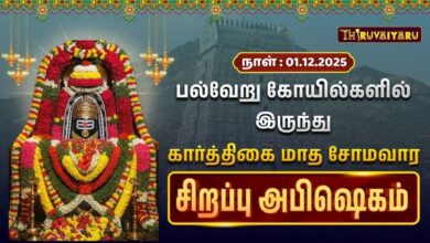 Photo of 🔴Live : பல்வேறு கோயில்களில் இருந்து கார்த்திகை மாத சோமவார சிறப்பு அபிஷேகம் | Sirappu Abishekam