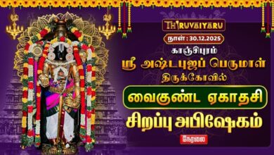 Photo of 🔴Live : காஞ்சிபுரம் ஸ்ரீ அஷ்டபுஜப் பெருமாள் திருக்கோவில் வைகுண்ட ஏகாதசி சிறப்பு அபிஷேகம்