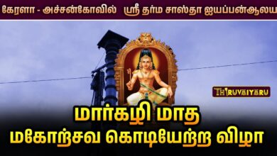 Photo of கேரளா –  அச்சன்கோவில் ஸ்ரீ தர்ம சாஸ்தா ஐயப்பன் ஆலயம் மார்கழி மாத மகோற்சவ கொடியேற்ற விழா