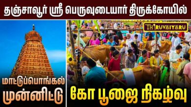 Photo of தஞ்சாவூர் ஸ்ரீ பெருவுடையார் ஆலய மாட்டுப்பொங்கலை முன்னிட்டு கோ பூஜை நிகழ்வு | Go Pooja