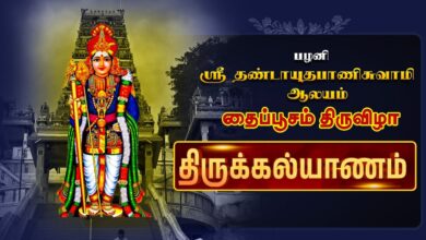 Photo of 🔴Live: பழனி ஸ்ரீ தண்டாயுதபாணி சுவாமி ஆலய தைப்பூசம் உற்சவம் திருக்கல்யாணம் |  Thaipusam Utsavam