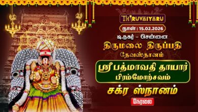 Photo of சென்னை தி.நகர் திருமலை திருப்பதி தேவஸ்தானம்ஸ்ரீ பத்மாவதி தாயார் பிரம்மோற்சவம் – சக்ரா ஸ்நானம்
