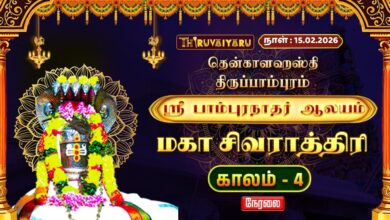 Photo of 🔴Live : திருப்பாம்புரம்  ஸ்ரீ பாம்புரநாதர் ஆலய மகா சிவராத்திரி விழா காலம் – 4 | Thiruppampuram