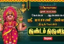 Photo of 🔴Live: கோவை – ஆனைமலை ஸ்ரீ மாசாணி அம்மன் ஆலய குண்டம் திருவிழா | Kundam Thiruvizha