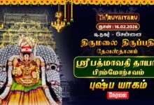 Photo of சென்னை தி.நகர் திருமலை திருப்பதி தேவஸ்தானம் ஸ்ரீ பத்மாவதி தாயார் பிரம்மோற்சவம் – புஷ்ப யாகம்