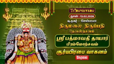 Photo of சென்னை தி.நகர் திருமலை திருப்பதி தேவஸ்தானம்ஸ்ரீ பத்மாவதி தாயார் பிரம்மோற்சவம் – சூரிய பிரபா வாகனம்