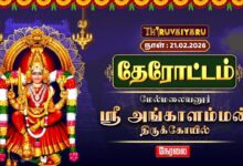Photo of 🔴Live : மேல்மலையனூர் ஸ்ரீ அங்காளம்மன் கோயில் தேரோட்டம் | Therottam | Thiruvaiyaru