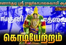 Photo of மன்னார்குடி ஸ்ரீ ராஜகோபாலசுவாமி ஆலயம் பங்குனி பிரமோத்ஸவம் கொடியேற்றம் | Kodiyetram