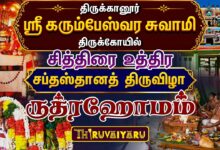Photo of திருக்கானூர் ஸ்ரீ கரும்பேஸ்வர சுவாமி ஆலய சித்திரை உத்திர சப்தஸ்தானத்திருவிழா ருத்ரஹோமம் | Rudrahomam