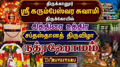 Photo of திருக்கானூர் ஸ்ரீ கரும்பேஸ்வர சுவாமி ஆலய சித்திரை உத்திர சப்தஸ்தானத்திருவிழா ருத்ரஹோமம் | Rudrahomam